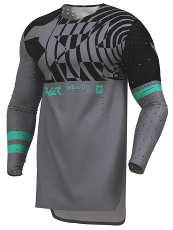 Thor Sportmode Mind Control Jersey (Small, Charcoal/Black)