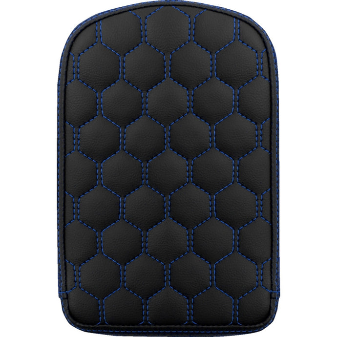 Saddlemen 041149BLU Sissy Bar Pad for Roadsofa HC Seats - Grasvestone with Blue Stitching