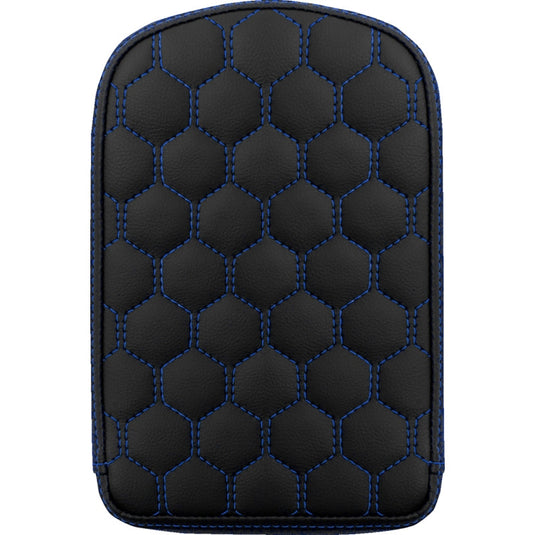 Saddlemen 041149BLU Sissy Bar Pad for Roadsofa HC Seats - Grasvestone with Blue Stitching