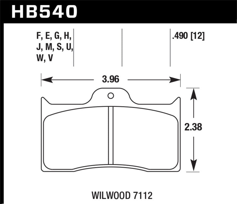 Load image into Gallery viewer, Hawk Performance HB540U.490 HAWK DTC-70 Brake Pad Sets
