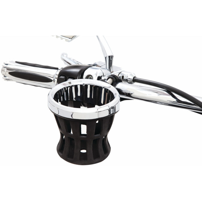 Ciro 55414 Gen 2 Drink Holder - Chrome 1-1/8in./1-1/4in. Handlebar Mount