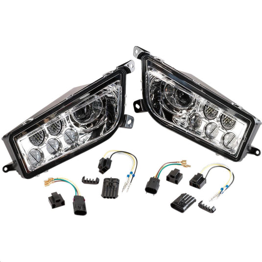 Moose Utility 100-3352-PU LED Headlights - Chrome