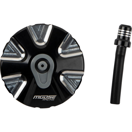 Moose Racing T03-5111BK Colored Gas Caps - Aluminum - Black