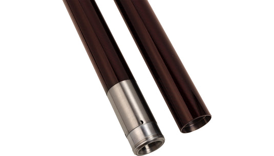 Custom Cycle 716100 49mm Deep Red Carbon Fiber Fork Tubes - 23.75in.