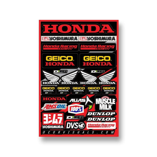 Dcor 40-10-114 Decal Sheet - Geico Honda