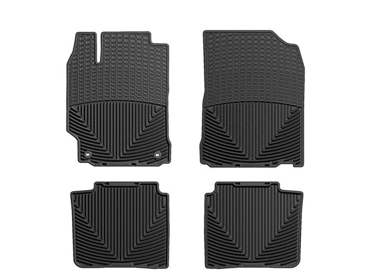 Weathertech W255-W256 WT Rubber Mats - Front - Blk