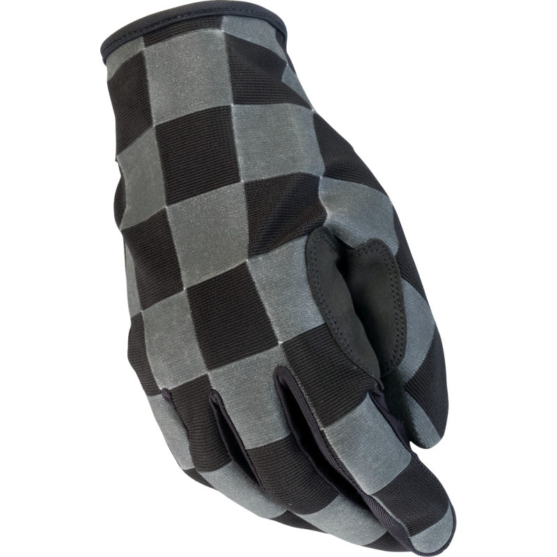 Load image into Gallery viewer, Z1r Reflective Checker Gloves (Large, Black/Gray)
