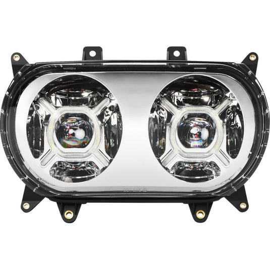 Custom Dynamics CD-RG-H-C Double-X LED Headlight - Chrome