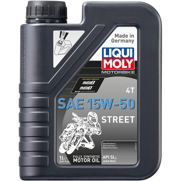 Liqui Moly 20058 4T Synthetic Street Motor Oil - 15W-50 -1L