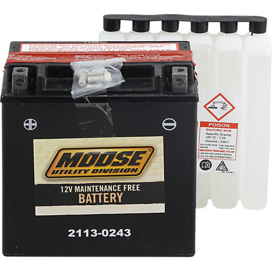 Moose Utility MTX20CH-BS AGM Maintenance-Free Battery