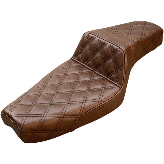 Saddlemen 879-03-175BR Step-Up Full Lattice Stitch Seat - Brown