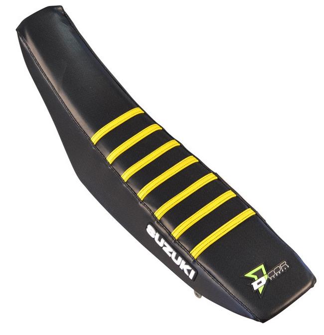 DCOR 30-40-451 Factory Reinforced Seat Cover - Black/Yellow Ribs