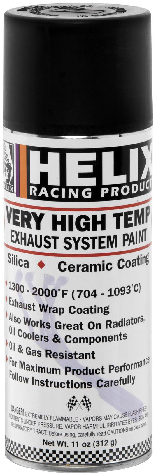 Helix Racing Products 165-1000 High-Temperature Exhaust Paint - Gray Primer