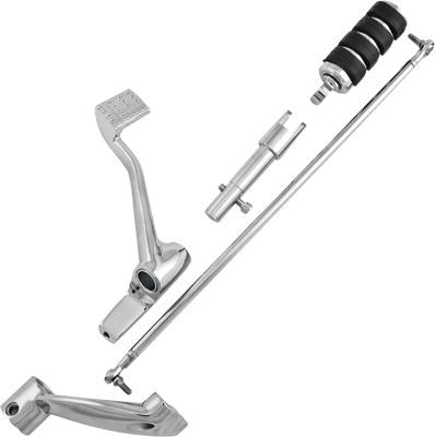 Harddrive 35-0215CK Forward Control Kit with Rubber Band Style Footpeg - Chrome