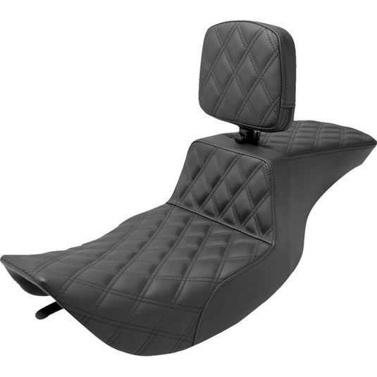 Saddlemen 897-06-195BR Tour Step-Up Full LS Seat with Drivers Backrest
