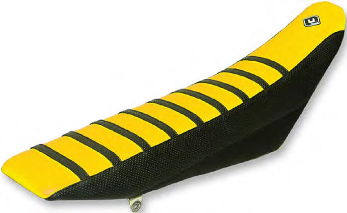 Flu Designs Inc. 45504 Pro Rib Seat Cover - Black/Yellow/Black