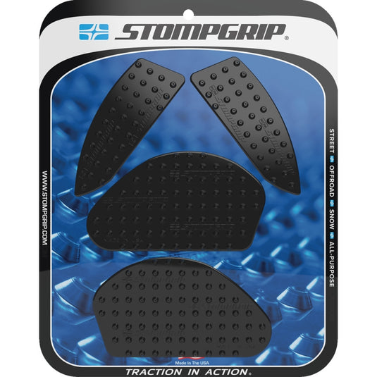 Stompgrip 55-10-0205B Volcano Profile Traction Tank Grip - Street - Black