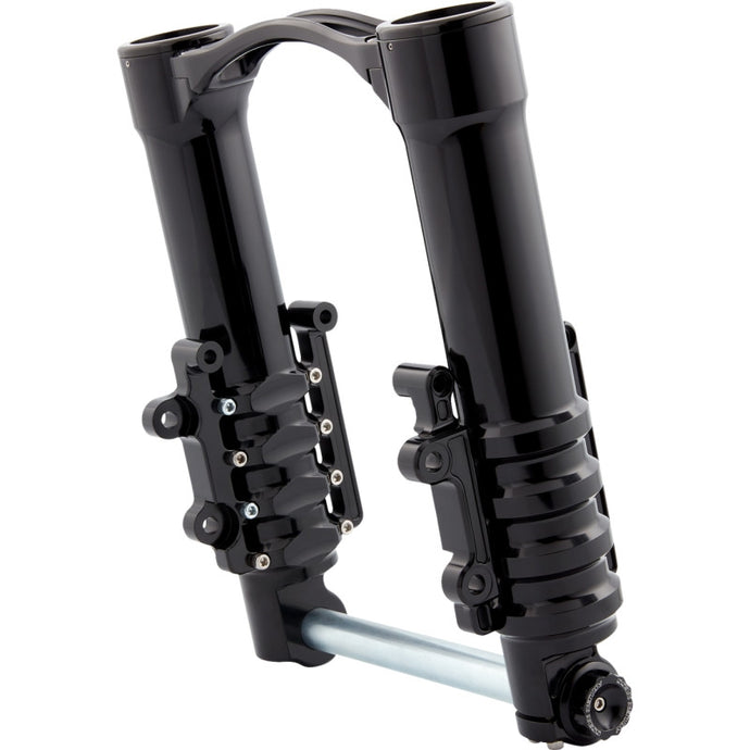 Arlen Ness 120-023 Method No Flex Inverted Fork Legs - Axial Brake - Black Anodized