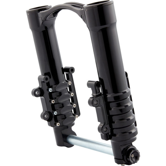 Arlen Ness 120-023 Method No Flex Inverted Fork Legs - Axial Brake - Black Anodized