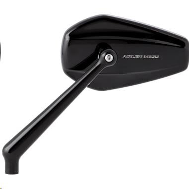 Arlen Ness 13-156 Mini Stocker Mirror - Left - Black Powdercoat