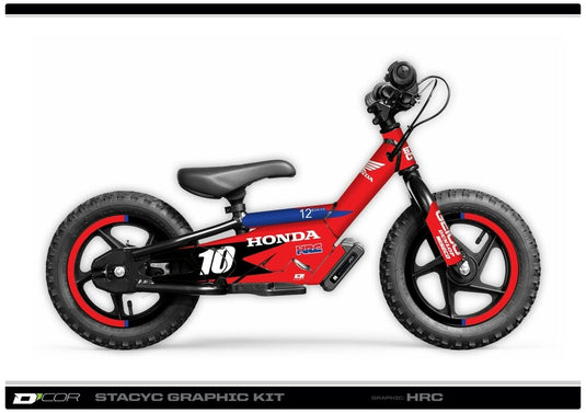 Dcor 10-80-204B Honda HRC Stacyc Graphics Kit for 16in. Brushless