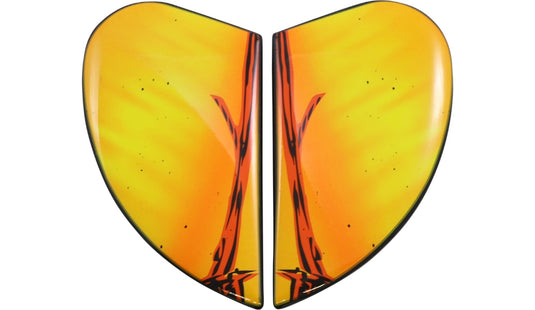 Icon Side Plate for Airform Helmets - Trick or Street Orange