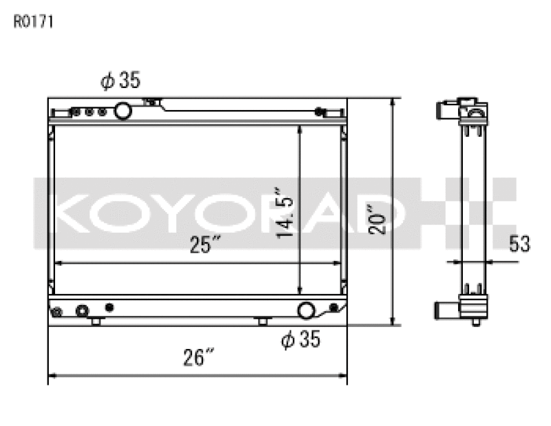 Load image into Gallery viewer, Koyo R0171 KOY Racing Radiators
