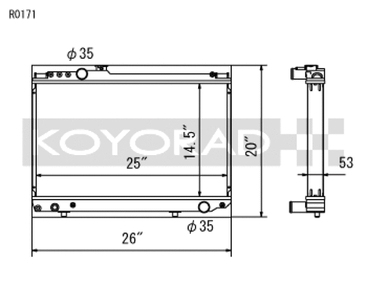 Koyo R0171 KOY Racing Radiators