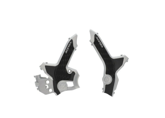 Acerbis 2979621019 X-Grip Frame Protectors - Gray/Black