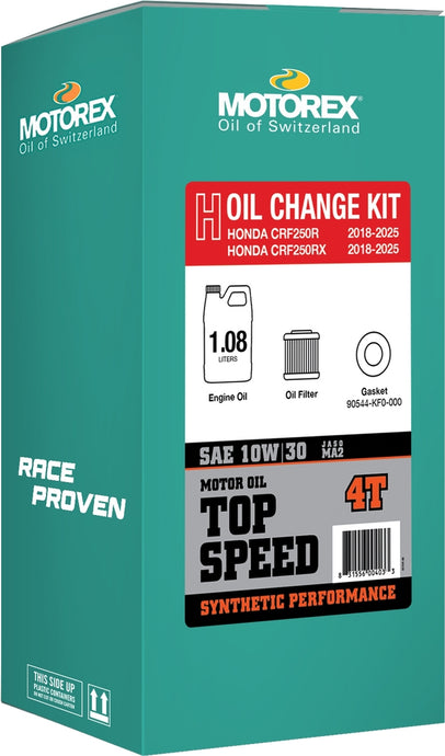 Motorex 311249 Top Speed Oil Change Kit - 1.08L - 10W/30