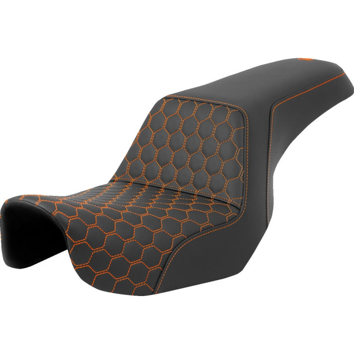 Saddlemen 806-04-17703 Step-Up HC Seat - Orange Stitching