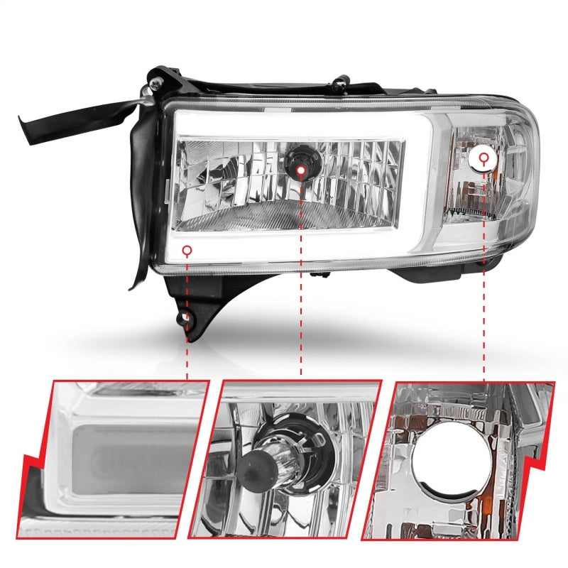 Load image into Gallery viewer, Anzo 111555 ANZ Crystal Headlights
