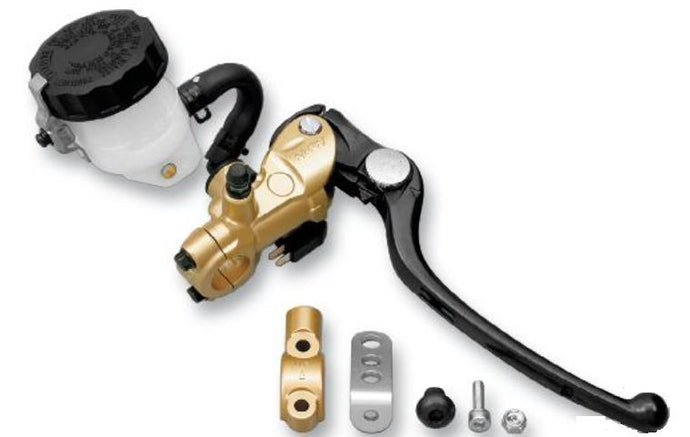 Shindy 17-658K Radial Master Cylinder Kit - 19mm Piston - Gold/Black