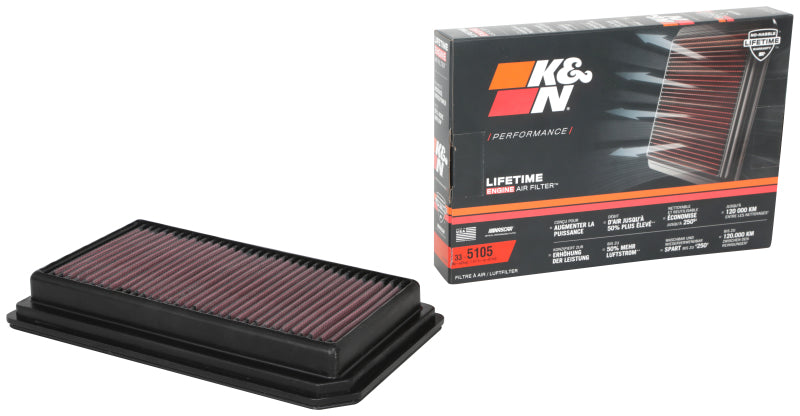 Load image into Gallery viewer, K&amp;N Engineering 33-5105 KN Direct Fit Air Filter
