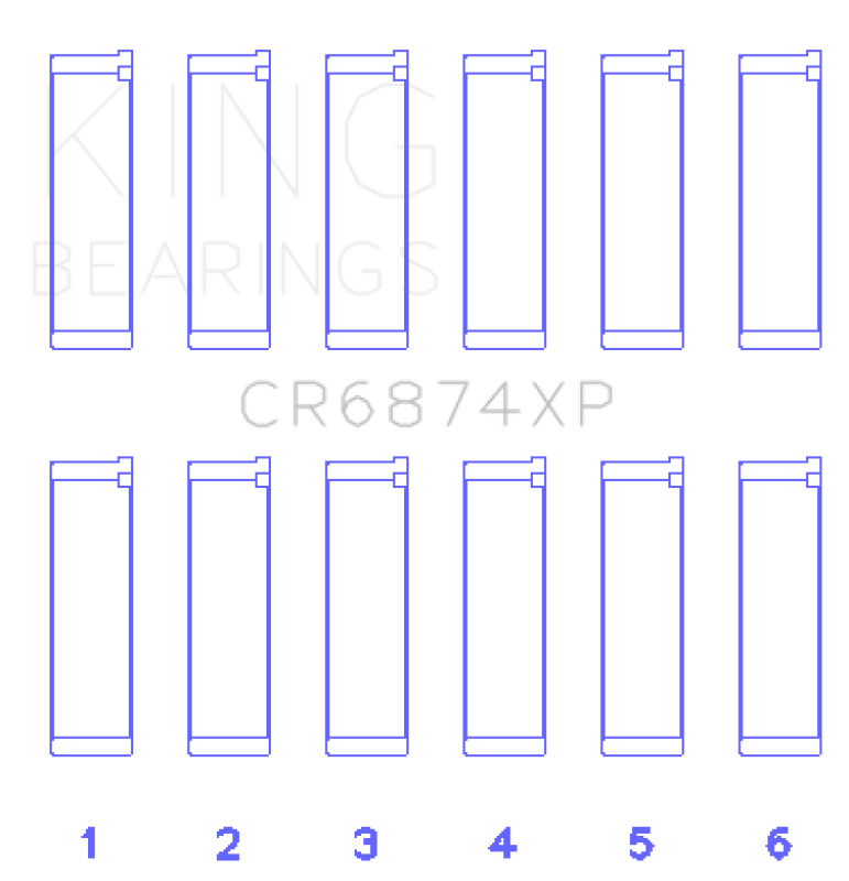 Load image into Gallery viewer, King Engine Bearings CR6874XP KING Performance Rod Bearings

