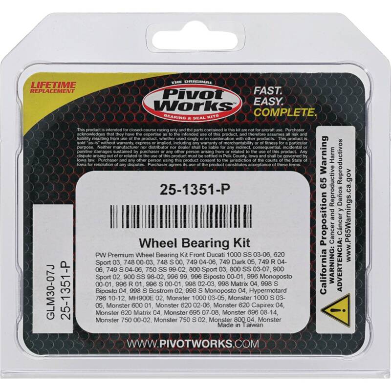 Load image into Gallery viewer, Pivot Works 25-1351-P PIV Wheel Bearing Kit
