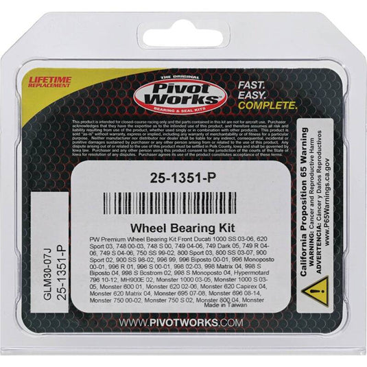 Pivot Works 25-1351-P PIV Wheel Bearing Kit