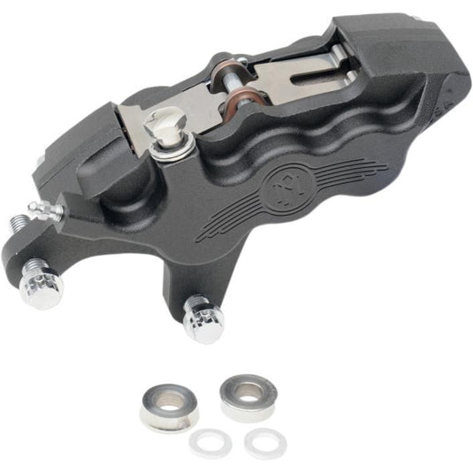 Performance Machine 0051-2915-SMB Six-Piston Differential-Bore Front/Left Brake Caliper Kit - Black Ops