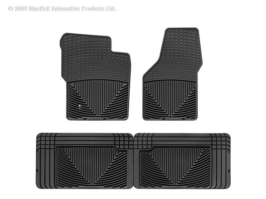 Weathertech W19-W25 WT Rubber Mats - Front - Blk