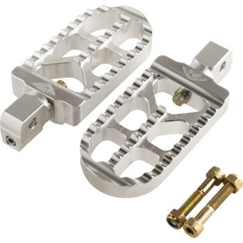 Joker Machine 08-56-8 Long Serrated Footpegs - Clear Anodized
