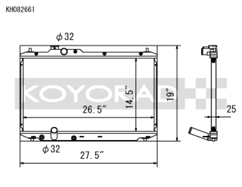 Load image into Gallery viewer, Koyo KH082661 KOY Racing Radiators

