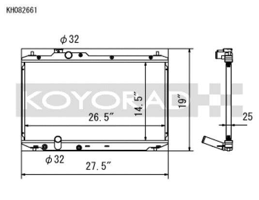 Koyo KH082661 KOY Racing Radiators