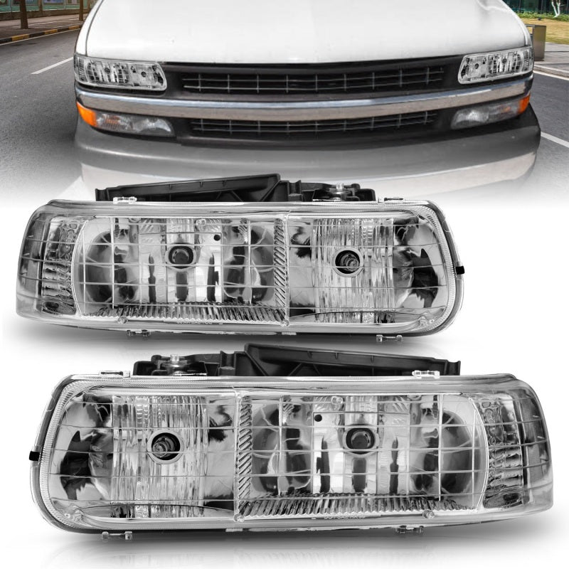 Load image into Gallery viewer, Anzo 111011 ANZ Crystal Headlights

