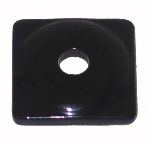 Woody's ASW2-3810-48 Square Digger Aluminum Support Plates - 5-16in. - Black (48pk.)