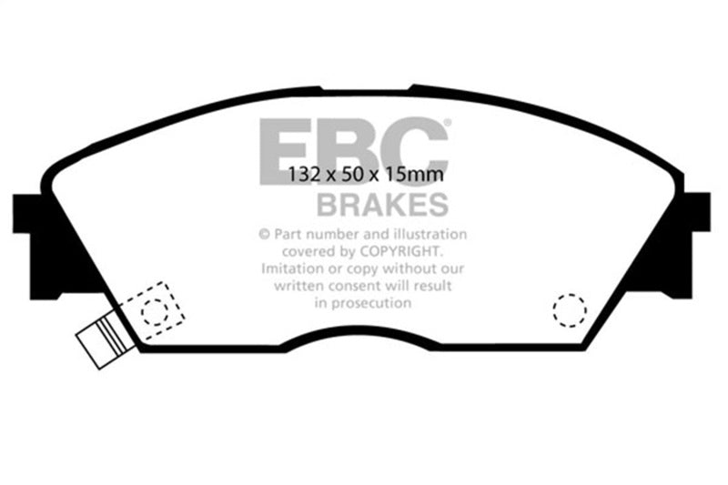 Load image into Gallery viewer, Ebc DP4706R EBC Yellowstuff Brake Pad Sets
