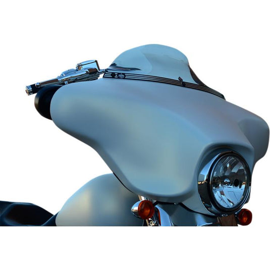Klock Werks KWW-01-0363 Kerf (Klock Werks Logo) Flare Series Windshield Trim - Black/Chrome