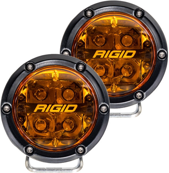 Rigid Industries 36123 360-Series Spot Lights - 4in - Amber