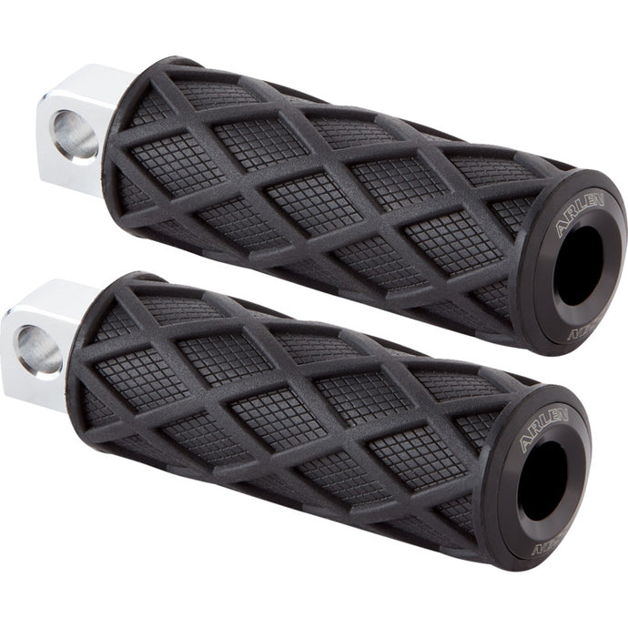 Arlen Ness 400-047 Diamond Male Mount Footpeg - Knurled - Black