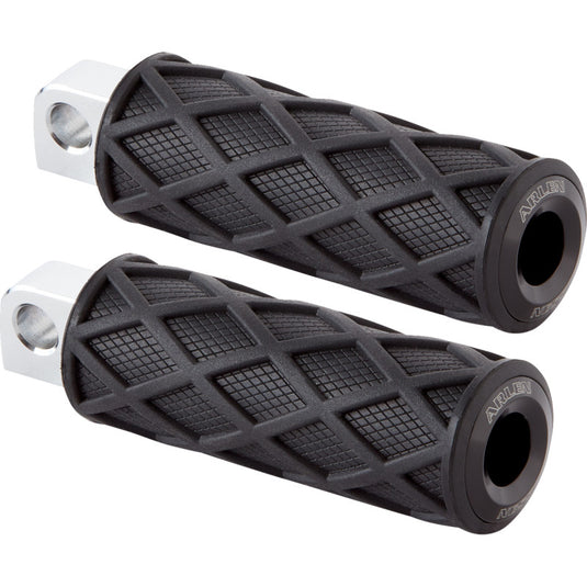 Arlen Ness 400-047 Diamond Male Mount Footpeg - Knurled - Black