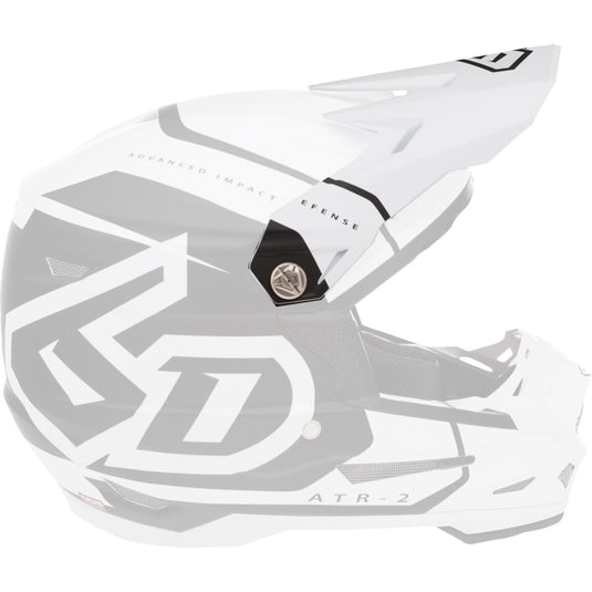 6D Replacement Visor for ATR-2 Torque Helmets - White